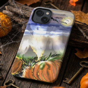 Spokenstrand Met Een Geest En Pompoenen Case-Mate iPhone Case