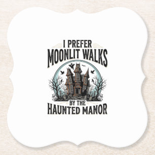 Spokenwandelingen Grappige Vintage Halloween T-shi Kartonnen Onderzetters