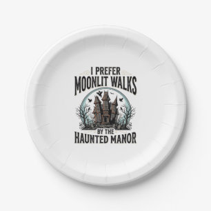 Spokenwandelingen Grappige Vintage Halloween T-shi Papieren Bordje