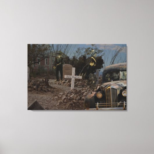 Spokenword begraafplaats in Tombstone Canvas Afdruk (Voorkant)