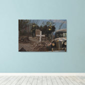 Spokenword begraafplaats in Tombstone Canvas Afdruk (Insitu (Houten vloer))