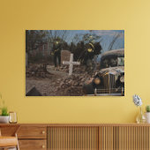 Spokenword begraafplaats in Tombstone Canvas Afdruk (Insitu (Woonkamer))