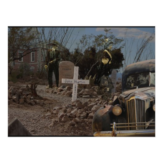 Spokenword begraafplaats in Tombstone Foto Afdruk (Voorkant)