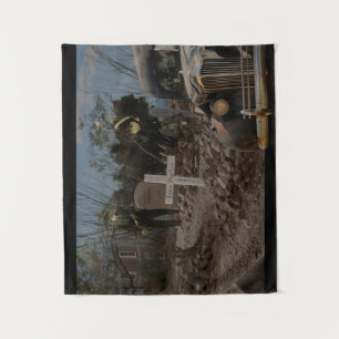 Spokenword begraafplaats in Tombstone Wandkleed