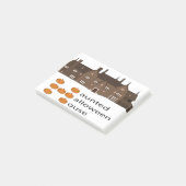 Spokenword Halloween Huis Pompoen Post-it® Notes (Schuin)
