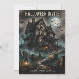 Spokenwordhuis • Victoriaans Landhuis Halloween Kaart