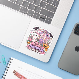 Spokenziekenhuis lieve verpleegster leuke Hallowee Sticker
