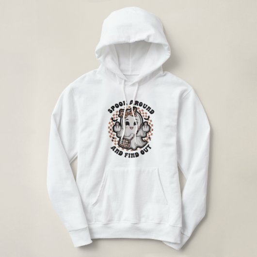 Spokeren rond en ontdek het hoodie (Design voorkant)