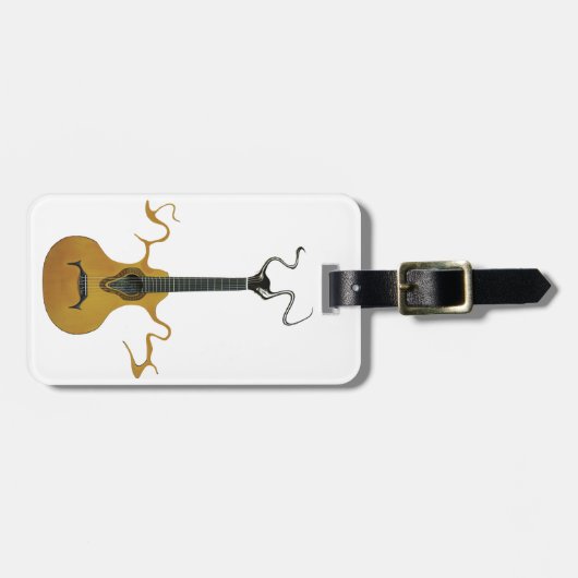 Spokgitaar Bagagelabel (Voorkant horizontaal)