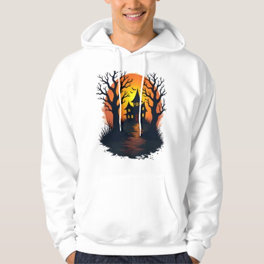 Spokig Halloween-natuur T-shirt (Voorkant)