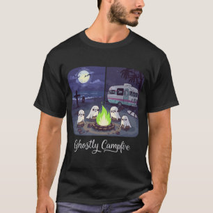 Spokig T-shirt met kampvuur
