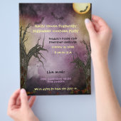 Spokige Halloweenfeest Flyer (Hand)