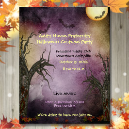 Spokige Halloweenfeest Flyer