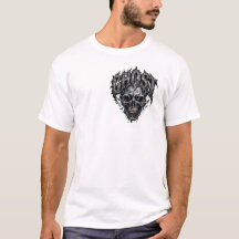 Spokige Schedel Gotische Halloween T-Shirt | Spook