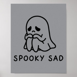 Spokige Treurige Geest Poster