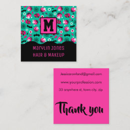 SPOKKY TREATS HALLOWEEN VIERKANTE VISITEKAARTJE