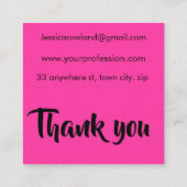 SPOKKY TREATS HALLOWEEN VIERKANTE VISITEKAARTJE (Achterkant)