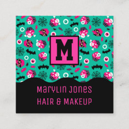 SPOKKY TREATS HALLOWEEN VIERKANTE VISITEKAARTJE