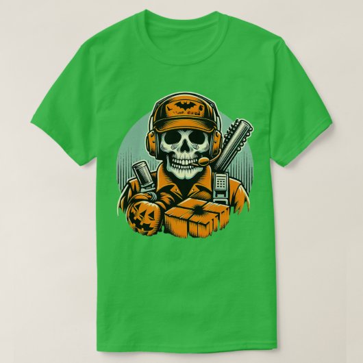 Spoky Logistics Manager Funny Halloween Witch T-shirt (Design voorkant)