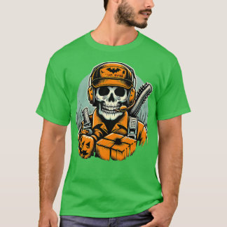 Spoky Logistics Manager Funny Halloween Witch T-shirt