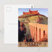 Spoleto, middeleeuws fort, Umbrië, Italië Briefkaart (Voorkant / Achterkant)