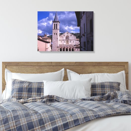 Spoleto Umbria Italië Canvas Afdruk (Insitu (Slaapkamer))