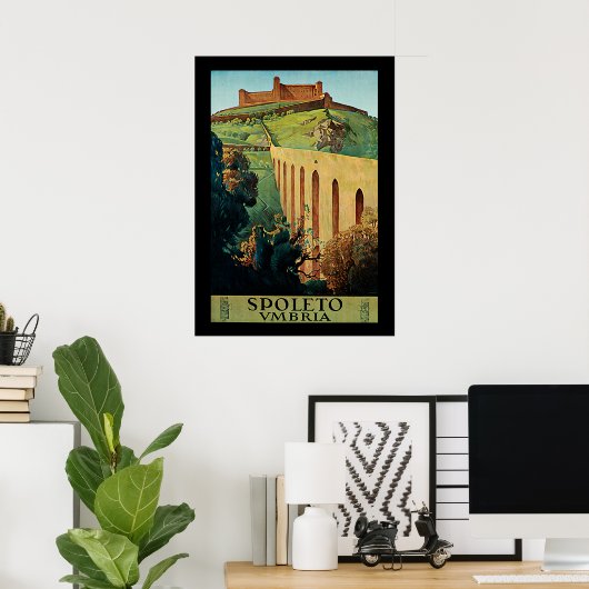 Spoleto - Umbria Poster (Thuiskantoor)