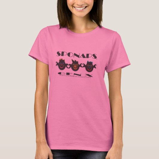 Sponaps Gen X, een product van Planet Heart T-shirt (Voorkant)