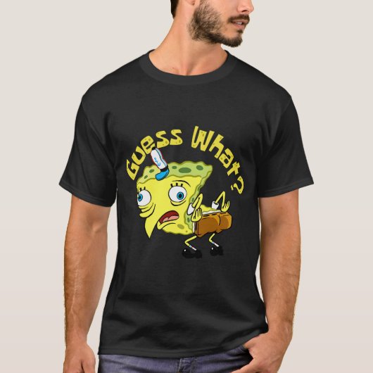 Sponbob Kippenkont Meme T-shirt (Voorkant)