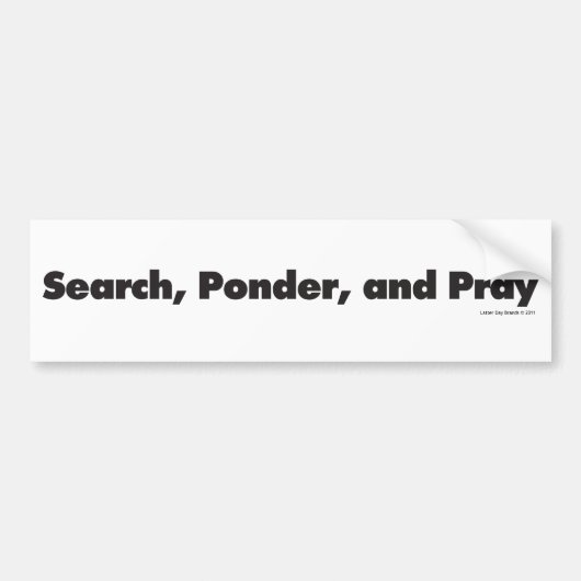 sponder-en-pray-blok bumpersticker (Voorkant)