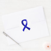 Spondylitis ankylopoetica Blauw lint 3 Ronde Sticker (Envelop)