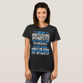 Spondylitis ankylopoetica Blauwe lint T-shirt (Voorkant volledig)