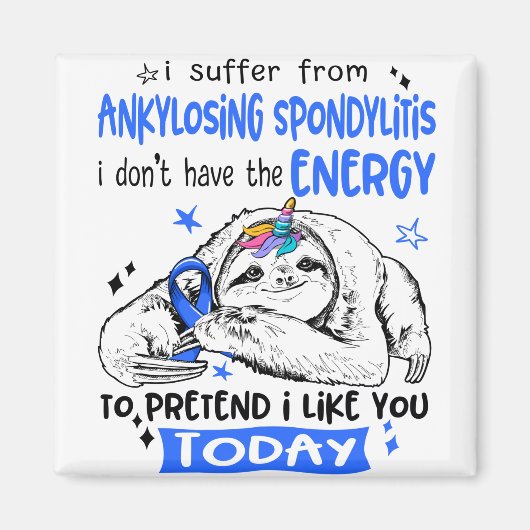 Spondylitis ankylopoetica Maand Ribbon Gift Magneet (Voorkant)