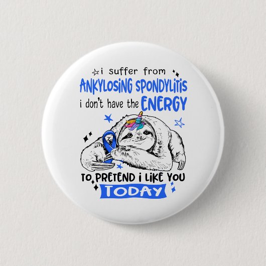Spondylitis ankylopoetica Maand Ribbon Gift Ronde Button 5,7 Cm (Voorkant)