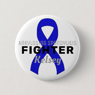 Spondylitis ankylopoetica Ribbon Witte Button