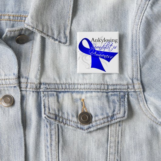 Spondylitis ankylopoetica vierkante button 5,1 cm (In situ)