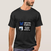 Spondylitis ankylopoetica Vlinder Artritis Warrior T-shirt (Voorkant)