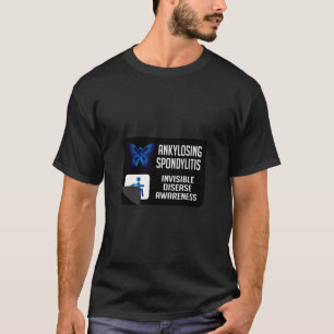 Spondylitis ankylopoetica Vlinder Artritis Warrior T-shirt