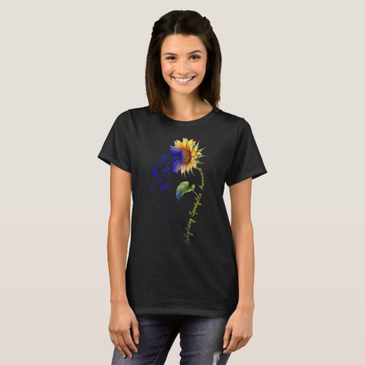 Spondylitis ankylopoetica Zonnebloem Shirt (Voorkant volledig)