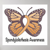 Spondylolisthesis Butterfly of Hope Poster (Voorkant)
