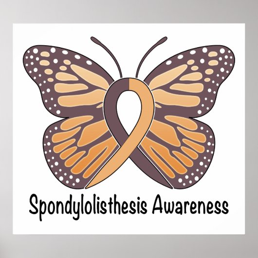 Spondylolisthesis Butterfly of Hope Poster (Voorkant)