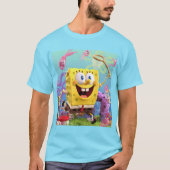 Spongbob Cyaan T-shirt (Voorkant)