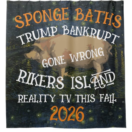 Sponge Baths Trump Douche Gordijn Rikers Island (Voorkant)