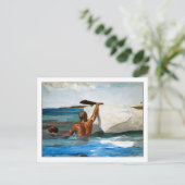 Sponge Diver van Winslow Homer Briefkaart (Staand voorkant)