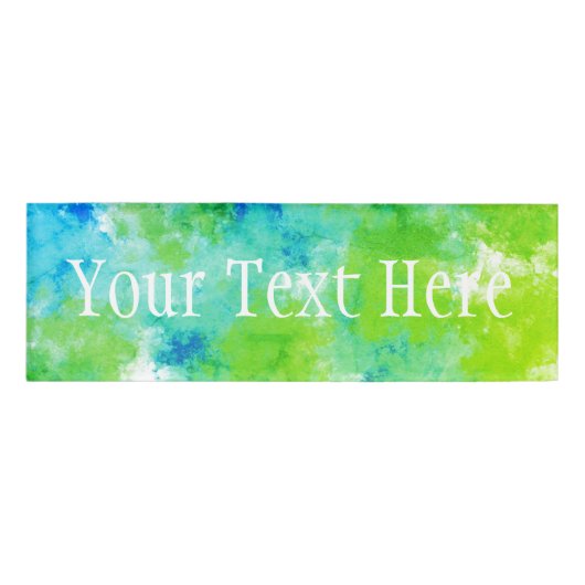 Sponge Print Name Tags (Voorkant)