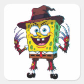 SpongeBob Kruger Vierkante Sticker (Voorkant)