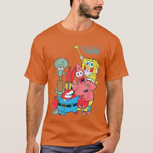 Spongebob Squarepants Classic Friends girl T-shirt (Voorkant)