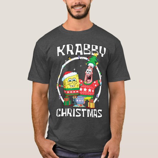 Spongebob Squarepants Krabby Christmas Best Friend T-shirt (Voorkant)