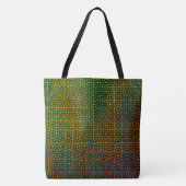 Sponged bloederig groen, Sinaasappel bedraad Chine Tote Bag (Voorkant)