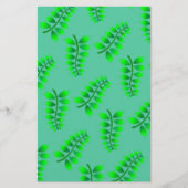 Sponged Foliage Pattern Briefpapier (Voorkant)